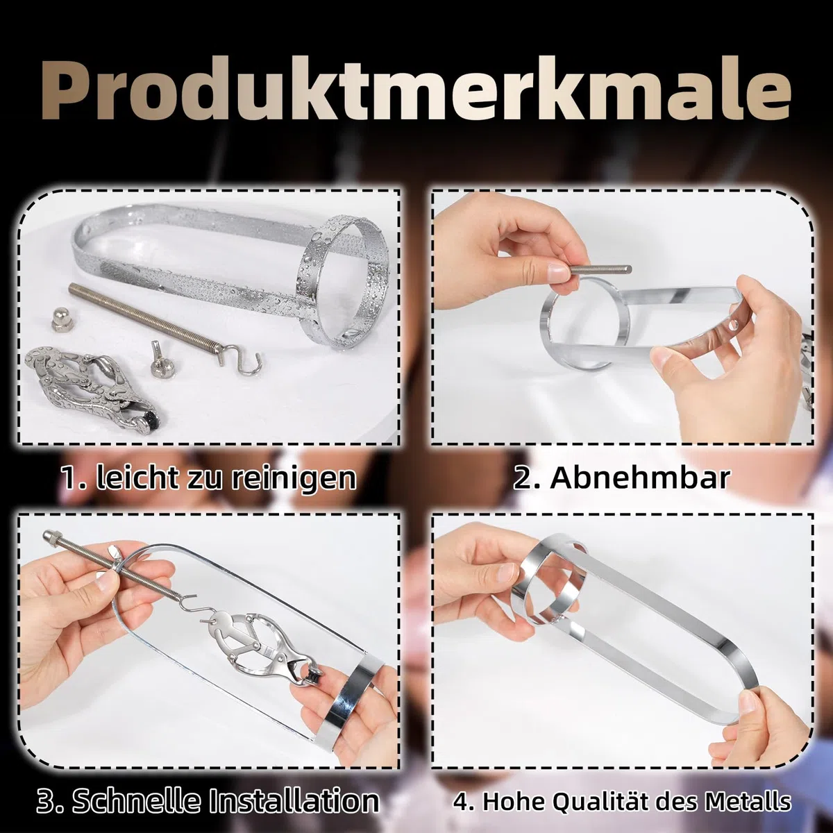 Pinces à Tétons étirer Le Mamelon Métal Ajustable Pinces à Tétons Mamelons Sexe Extrême Hommes Jouets Sexuels Pour Femmes Bdsms Jouets Durs (silver color)