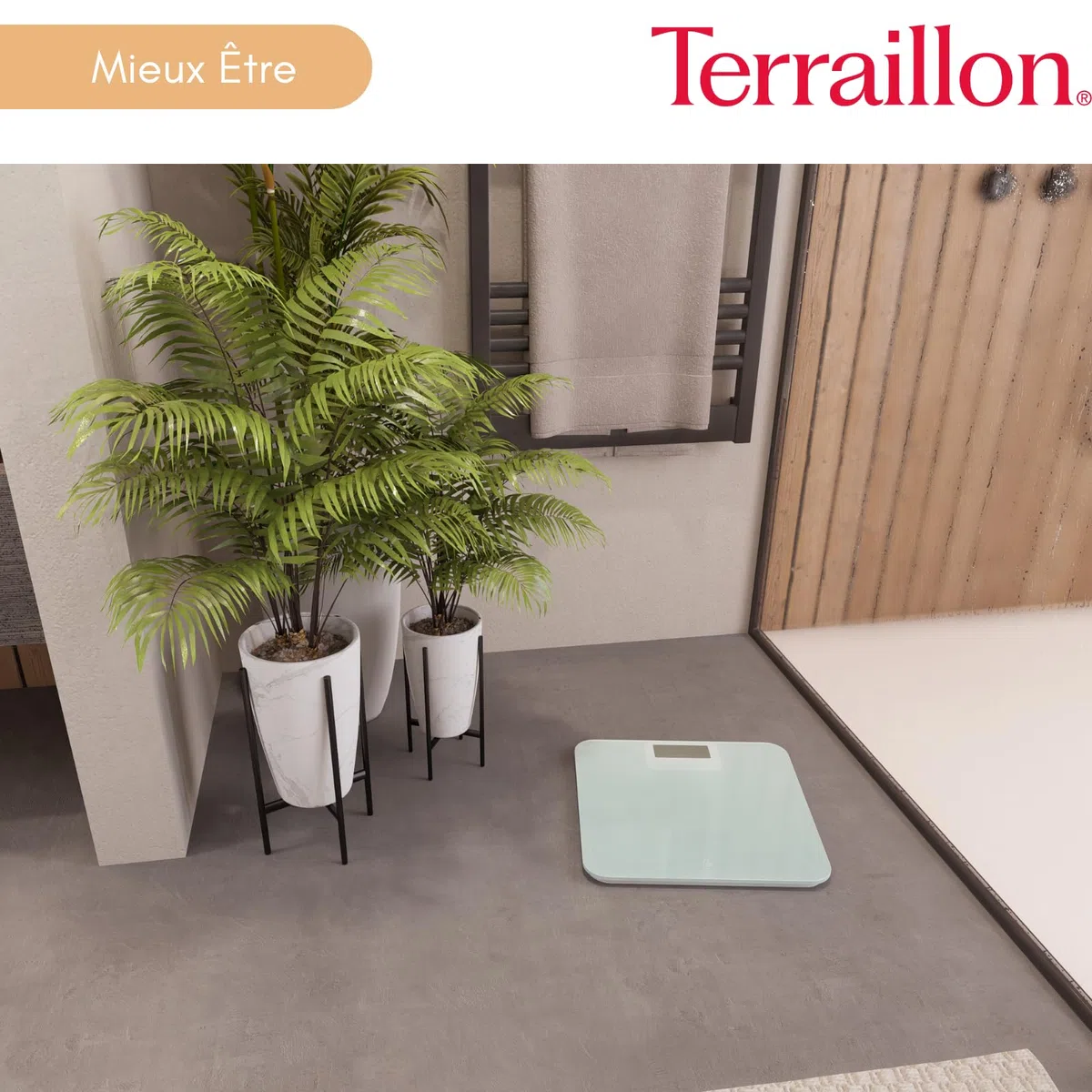 TERRAILLON Balance Pese Personne sans pile ni batterie POWER FREE | Ecologique, Energie par Dynamo, Capacité 180 Kg, Graduation 100g, Ecran LCD, Plateau 30x28 cm en verre, Emballage recyclé