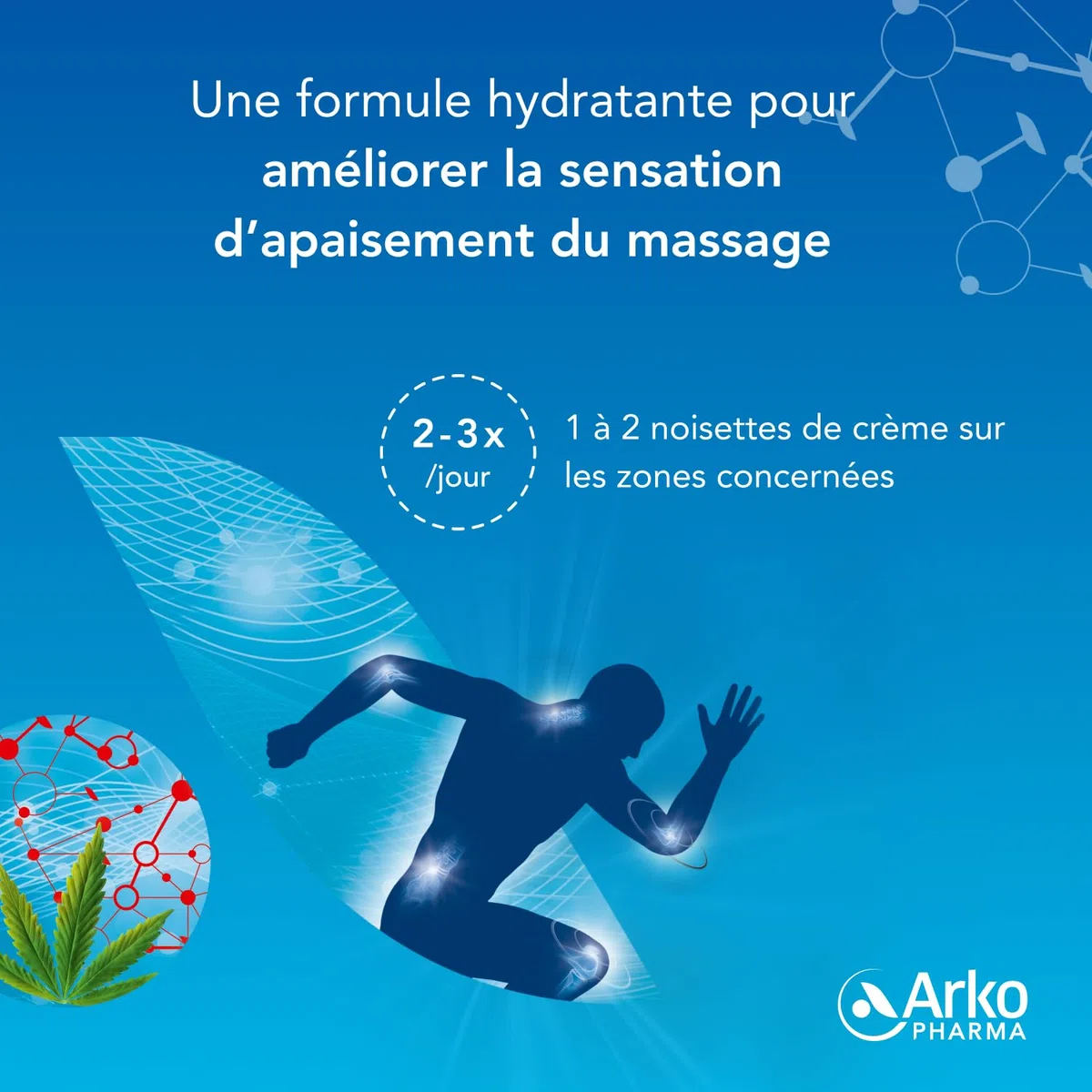 Arkopharma - Chondro-Aid Flash Crème | Confort articulaire - Détente musculaire durable - Sensation apaisante et relaxante - Formule hydratante - Massage facile | 60 ml (Lot de 2)