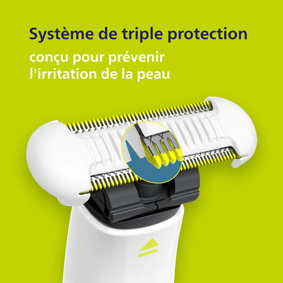 Philips OneBlade Intimate lames, pour tous les modèles OneBlade et OneBlade Pro, avec les lames SkinProtect pour la zone intime, 2 pièces (modèle QP229/50)