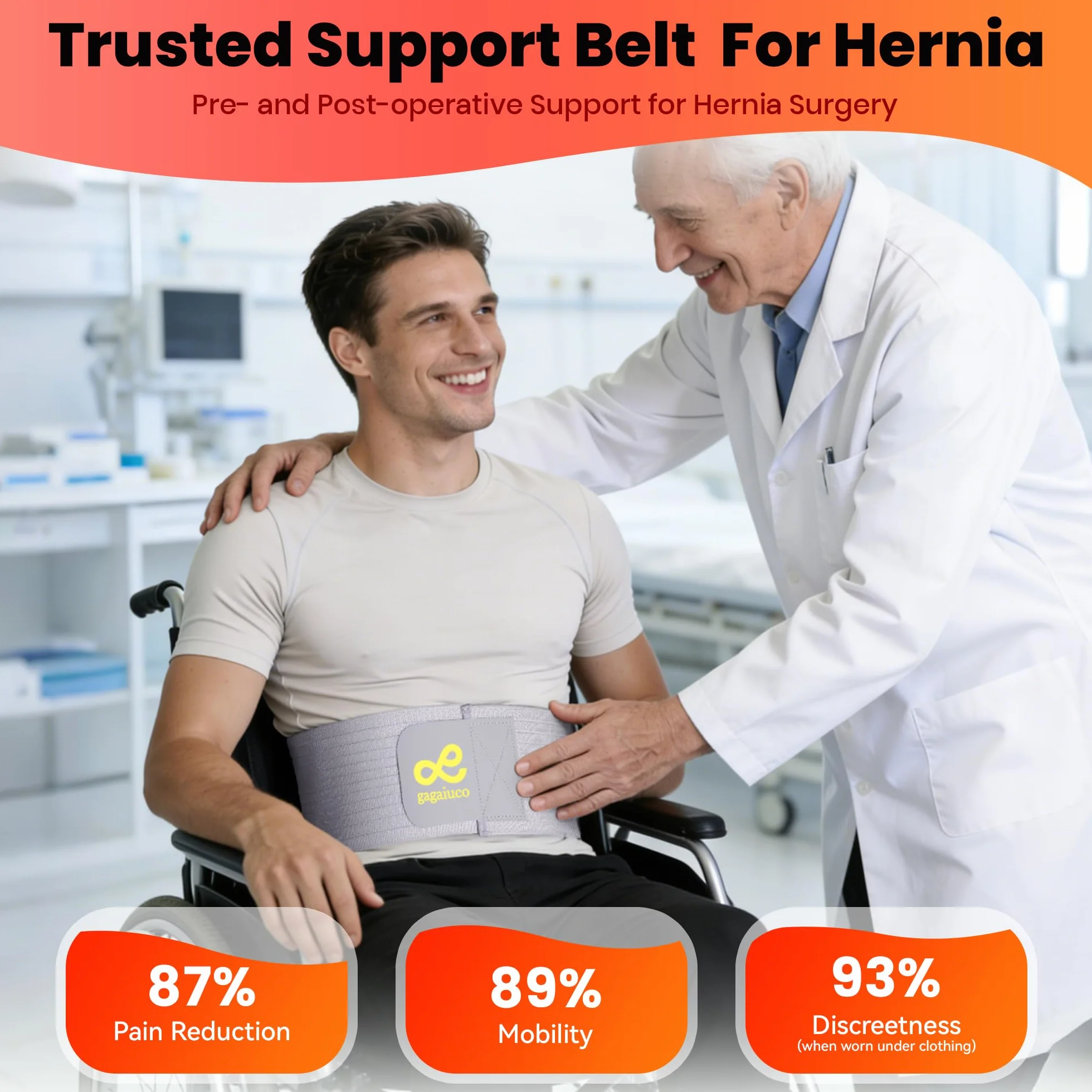 Ceinture Pour Hernie Ombilicale Pour Hommes Et Femmes - Ceinture De Soutien Abdominal Avec Coussin De Compression - Outil Préventif Pour La Chirurgie De La Hernie Ombilicale