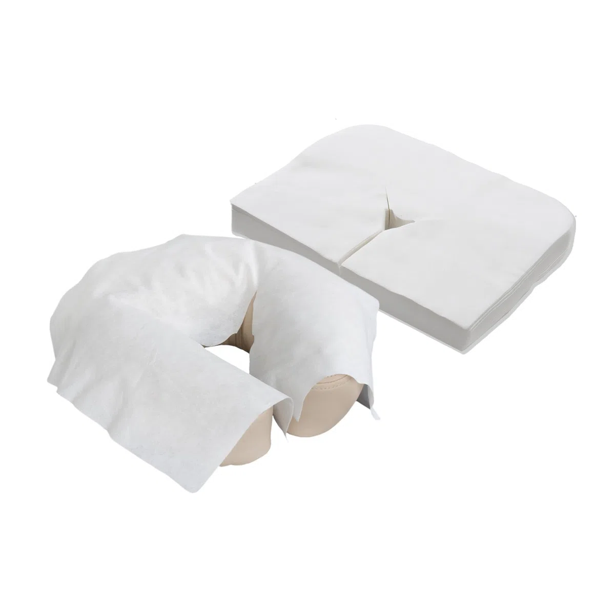 EARTHLITE Protège-têtière en papier jetable – Qualité médicale, ultradoux, luxueux, ne colle pas (100 unités)