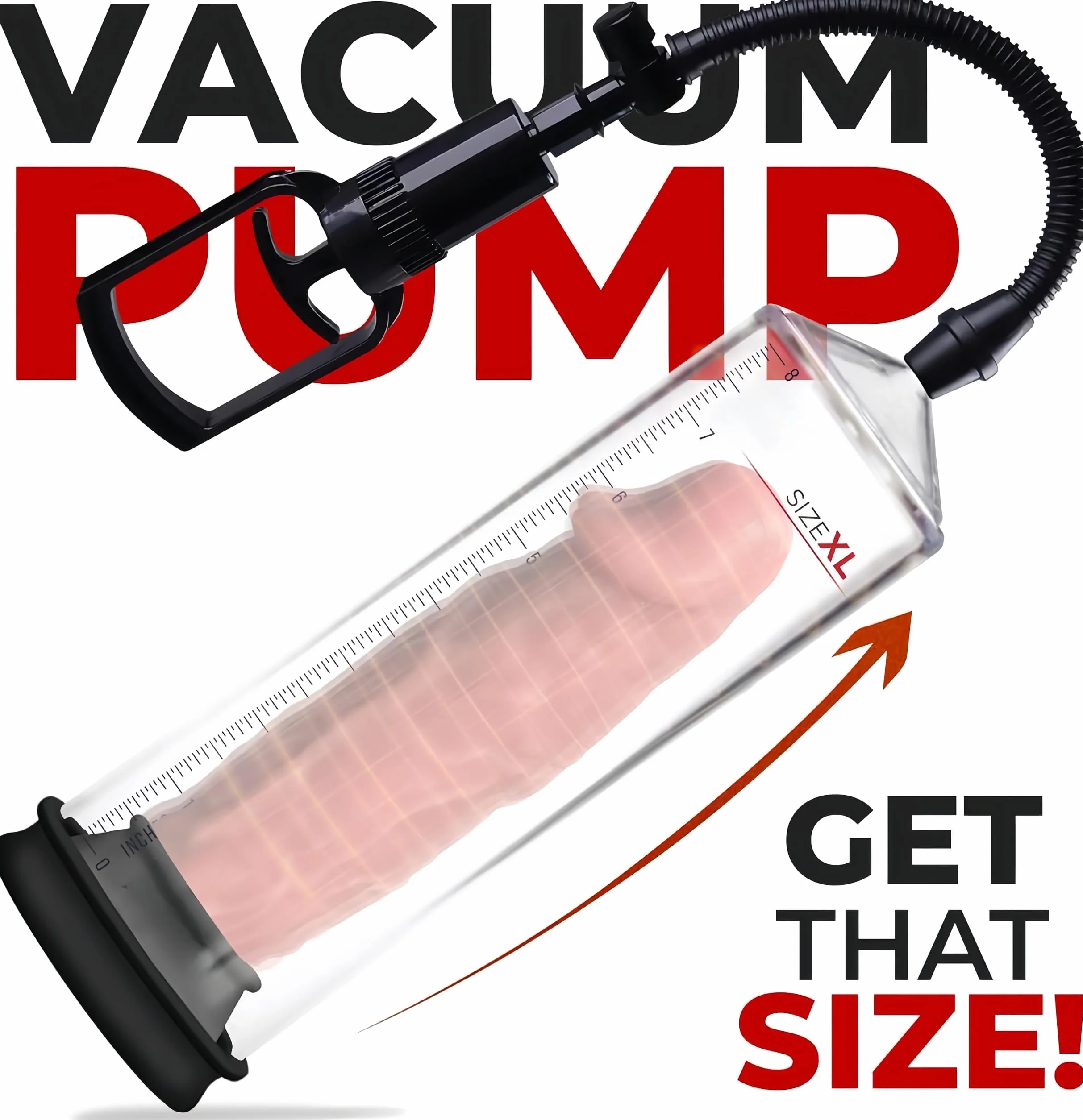 KinZon Pompe à pénis, Sex Toy pour Homme - Agrandir le pénis, Extenseur De Pénis Masculin, Augmenter la Taille De Pénis, plaisirs de couple，avec Vaginette en Silicone (Sans Manomètre)