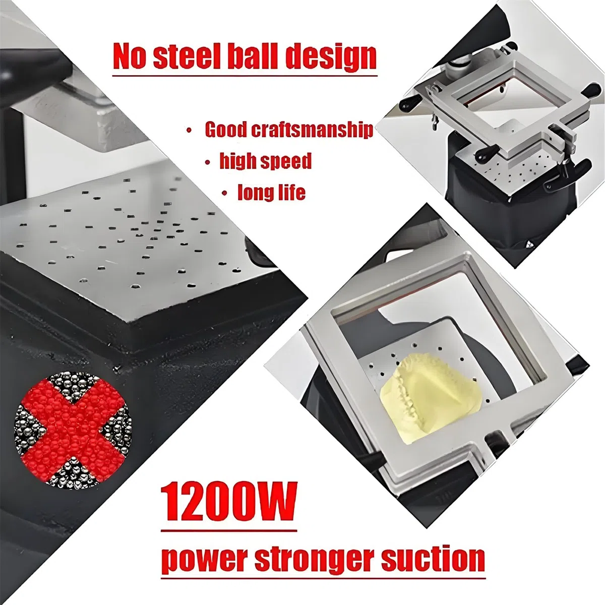 Machine de thermoformage Dentaire sous Vide 1200 W, Moulage Automatique pour plaques de Contention, protège-Dents et couronnes - Utilisation en Laboratoire et en Clinique