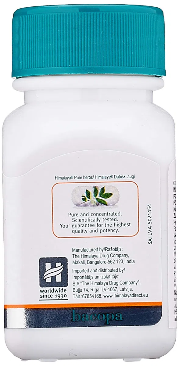 Himalaya Bacopa (Brahmi) Brain Support and Mental Focus 60 capsules