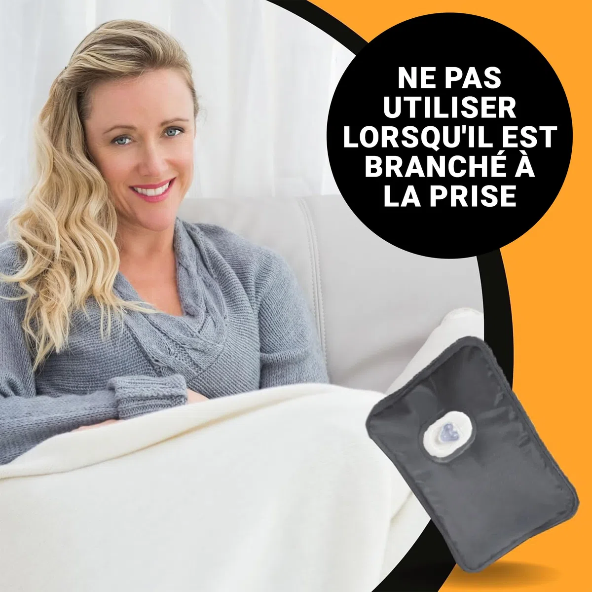 ELETTROCASA - Bouillotte Électrique Teporino - 6h de Chaleur - Bouillotte Éléctrique Chauffante Rechargeable Prête en 10 Min