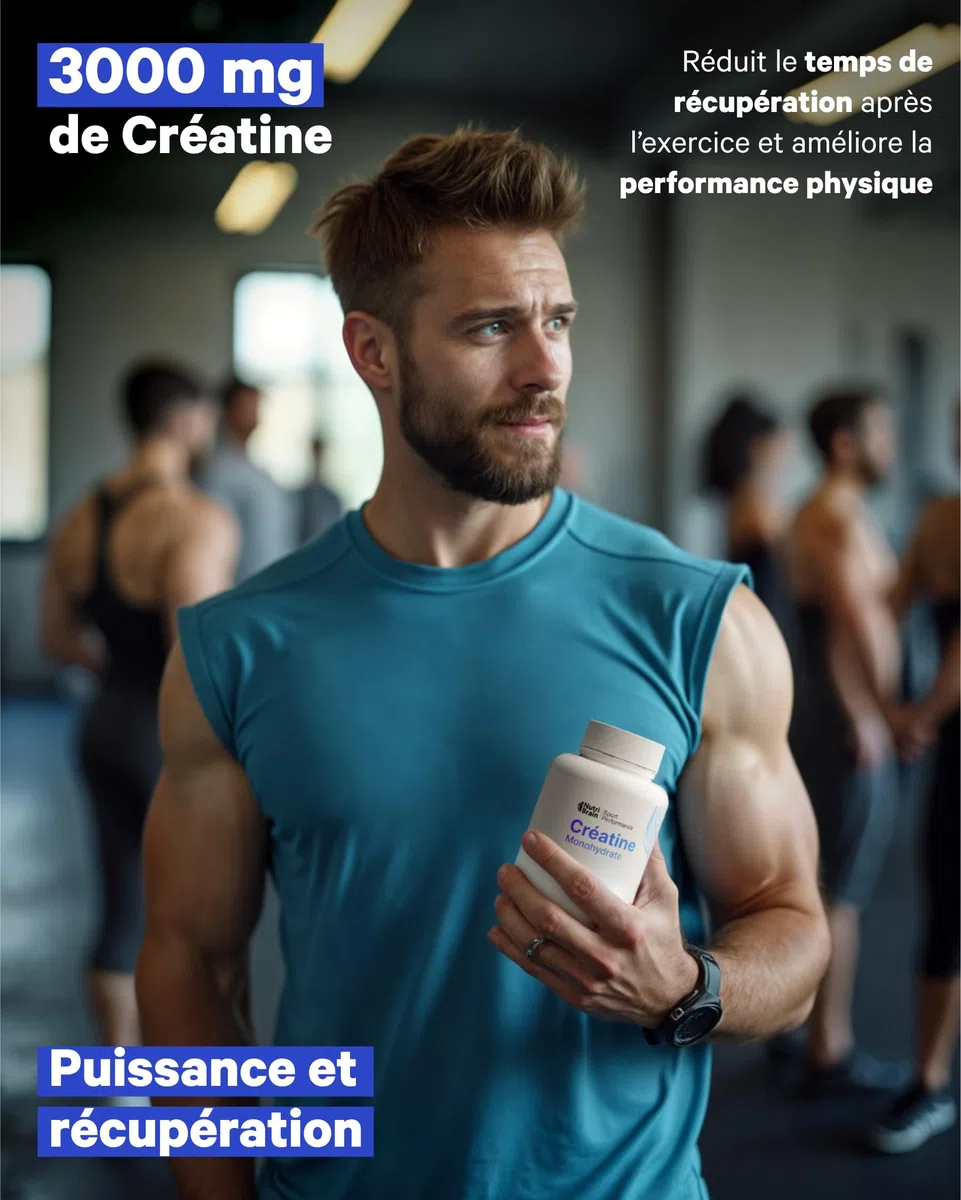 Créatine Monohydratée 3000 mg – 400 comprimés | Améliore la force, la masse musculaire, l'endurance, récupération, énergie et l'agilité mentale | Végan, Sans Gluten, Sans OGM | Pour Homme et Femme