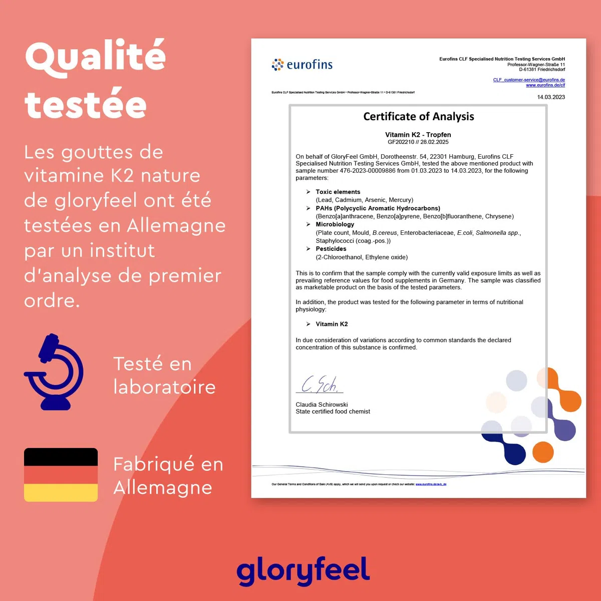 Vitamine K2 MK-7 200µg, 1700 Gouttes, 50ml Premium 99,7+% Teneur All-Trans (K2VITAL® de Kappa), Naturellement Fermenté et Sans Additifs, Testé en laboratoire