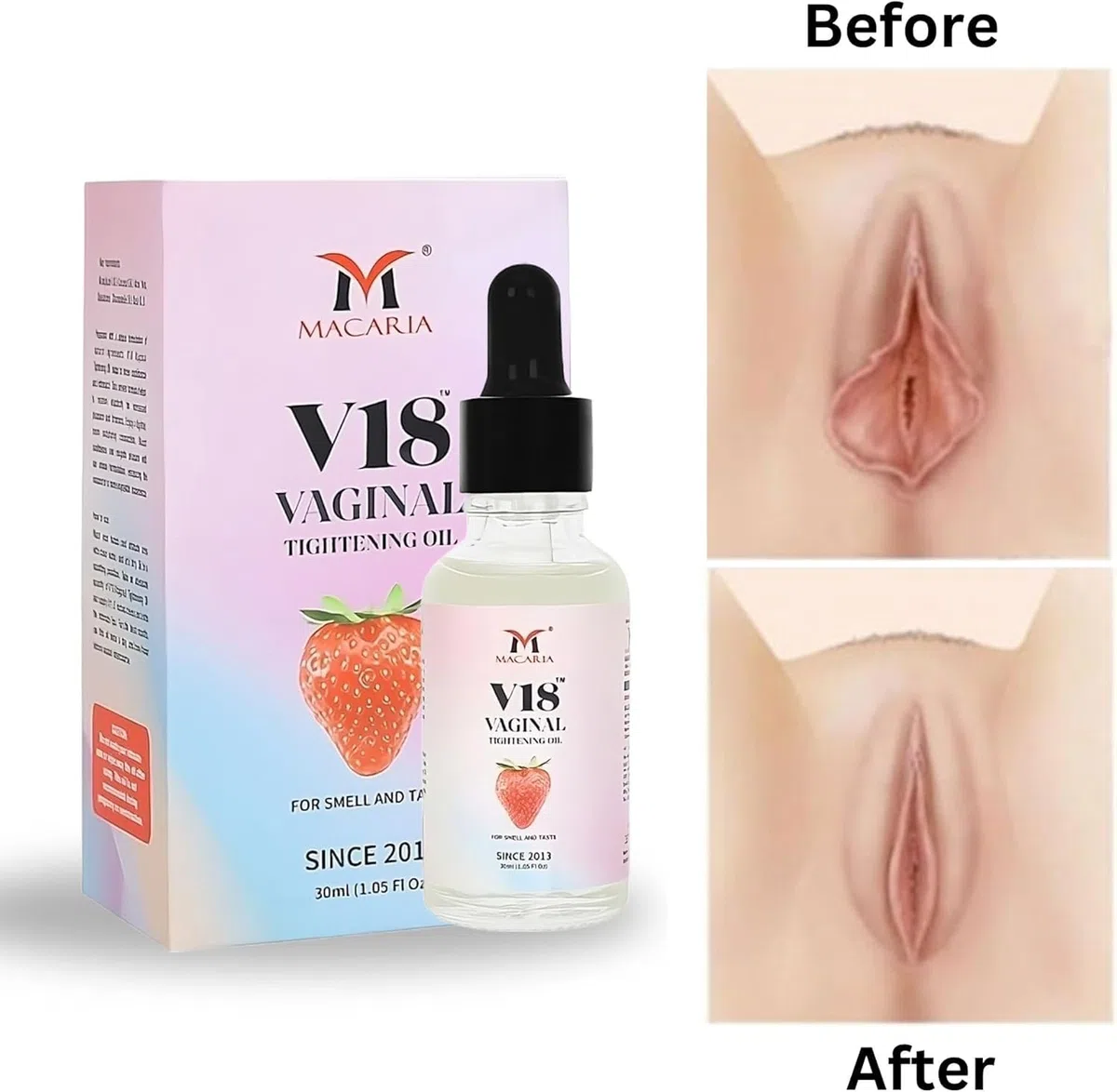 V18 Vaginal Tightening Oil (cream Gel) Like a Virgin Oil (cream Gel) Pussy Tighten Woman Intimate Zone Yoni Tight Narrows Walls Improves Health Enhance Sensitivity