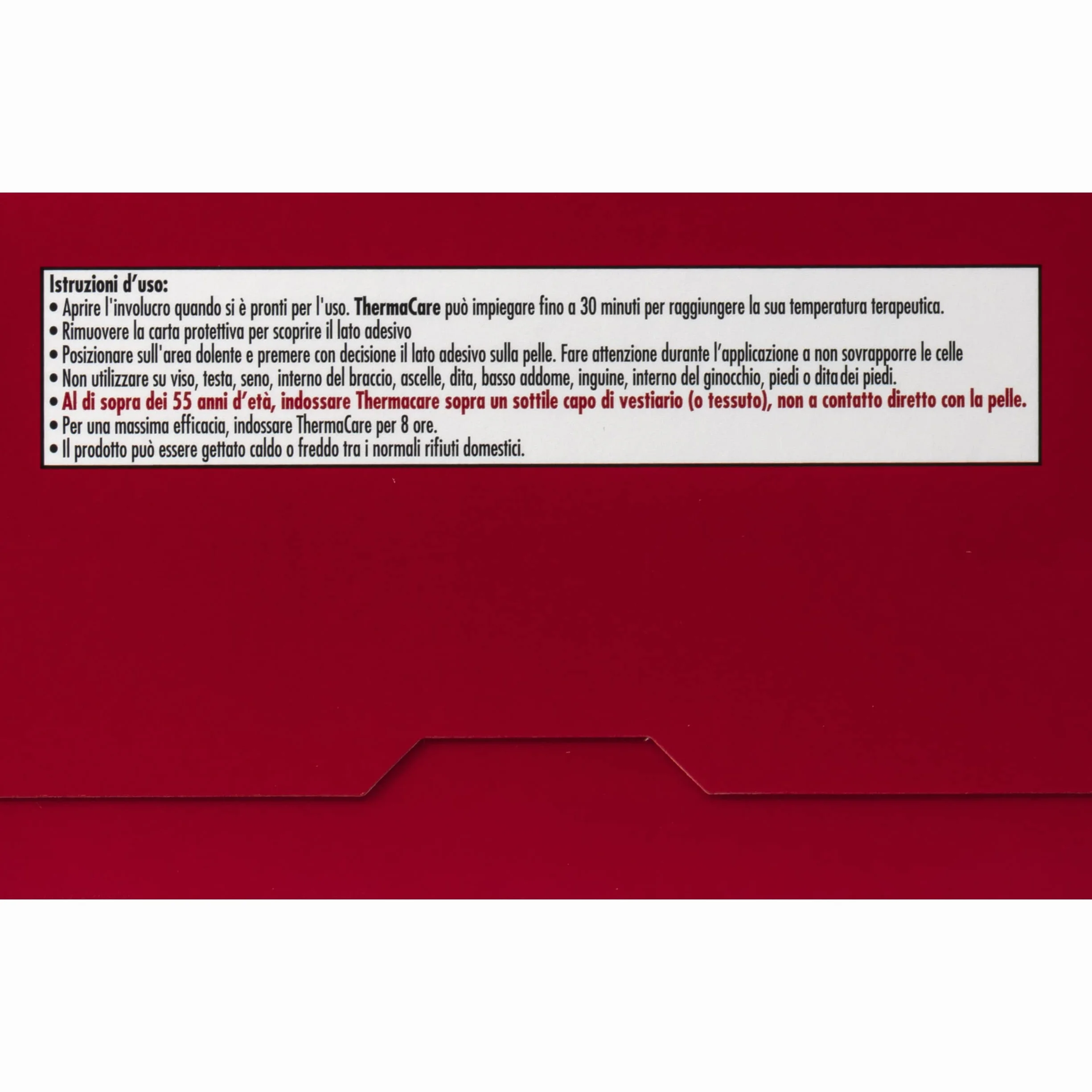 ThermaCare Polyvalent Bandes chauffantes à chaleur thérapeutique pour douleur localisée, 8 heures, chaleur constante, 6 bandes jetables