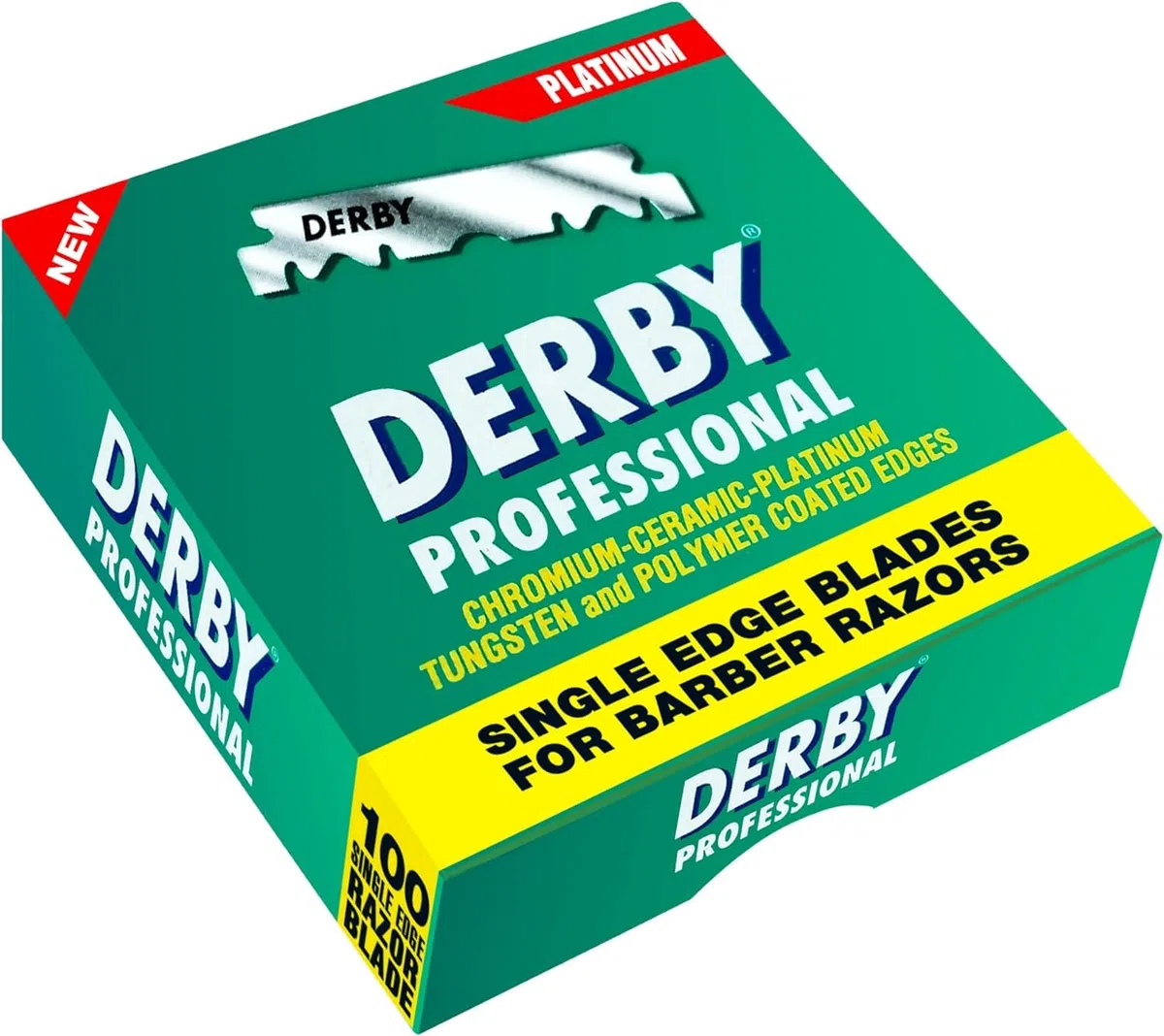Derby Lames de rasoir Prossional à un seul tranchant, 600 unités (paquet de 1)
