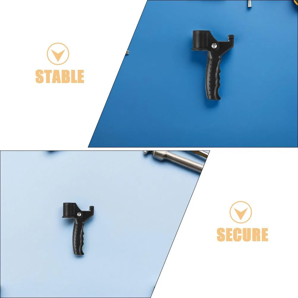 Healeved Lot de 2 poignées de canne de marche pour personnes âgées et handicapées, support de canne, autocollant ou béquille, compatible avec tube de béquille, noir