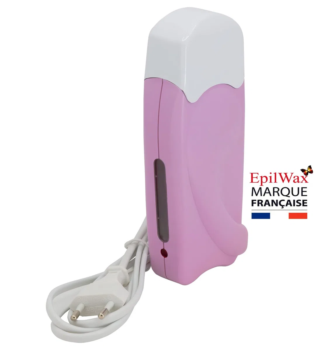 EpilWax - Kit Chauffe Cire Épilation Professionnelle avec 4 x Recharges Roll on Cire à la Rose, 100 x Bandes d'Épilation et Huile après Épilation - Gamme Solo