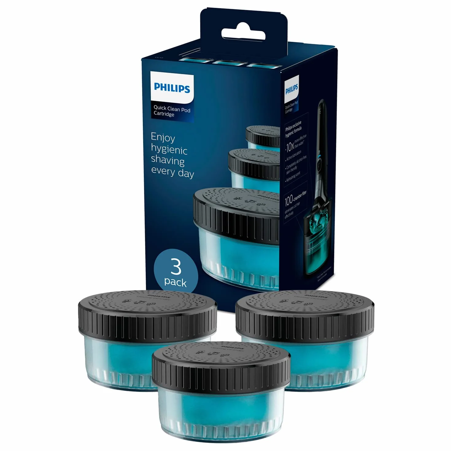 Philips CC13/50 Pack de 3 Recharges de Liquide Quick Clean Pod 480 ml