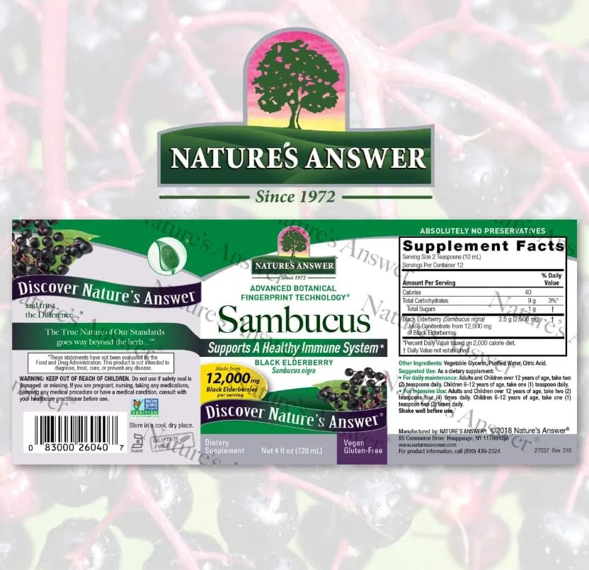 Natural's Answer SambucuOriginal 12000 mg 120 ml