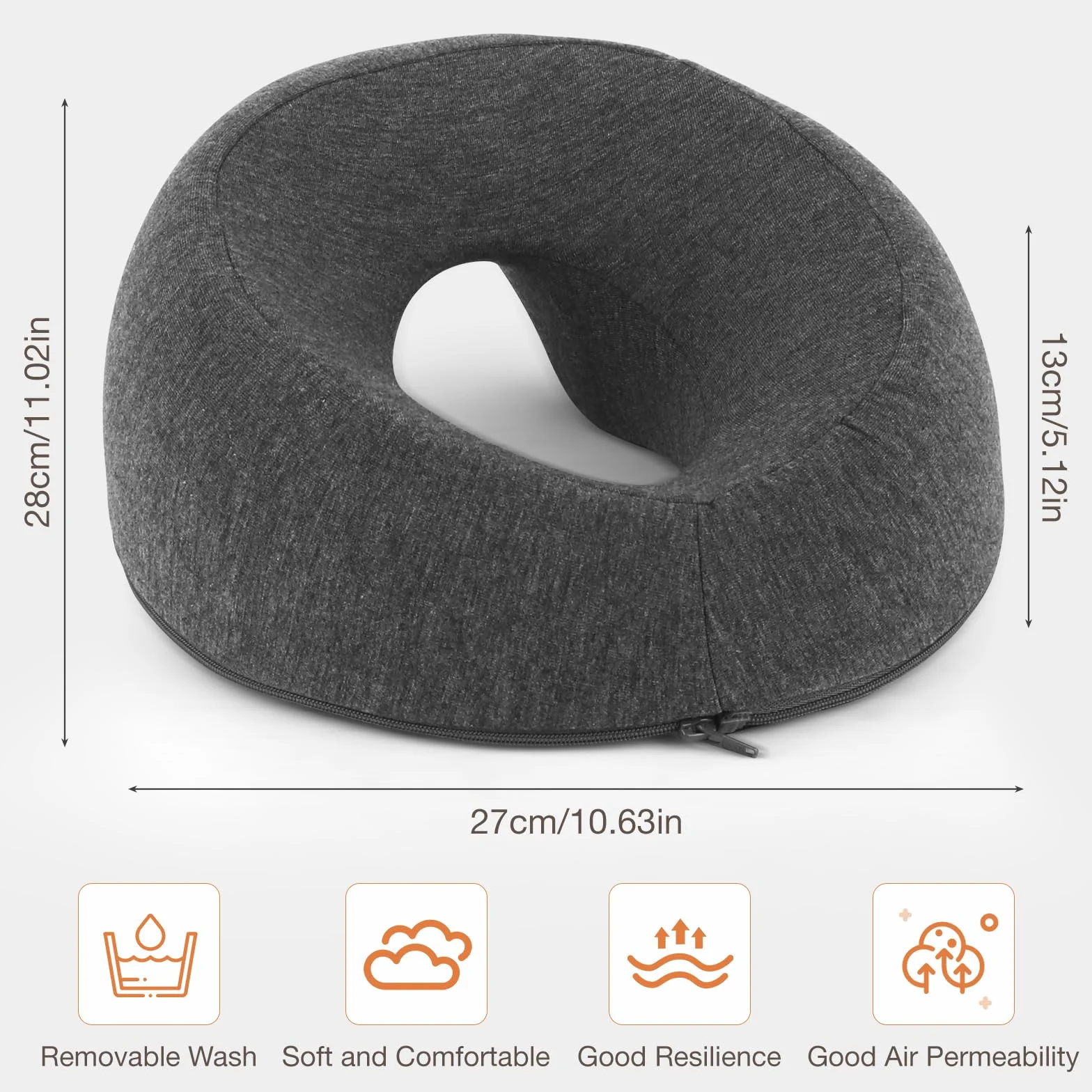 Mineup Oreiller De Massage pour Le Visage, Coussin Massage Visage, Tetiere Table De Massage, Respirant Coussin en Mousse À Mémoire, Coussin De Massage pour lit de Massage de Salon de Spa