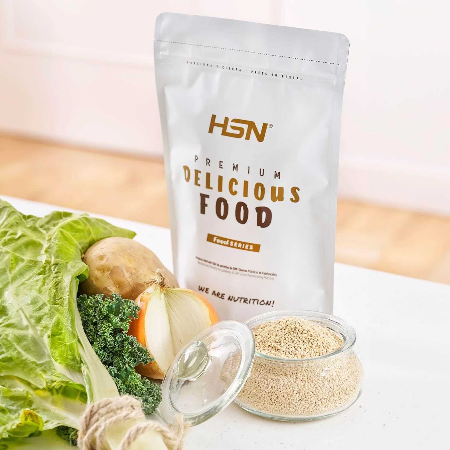 Lécithine de soja granulée HSN | 100% naturelle, riche en phospholipides et en nutriments, avec des acides gras essentiels, pour la cuisine | végétalienne, sans gluten, sans lactose, sans OGM, 500gr