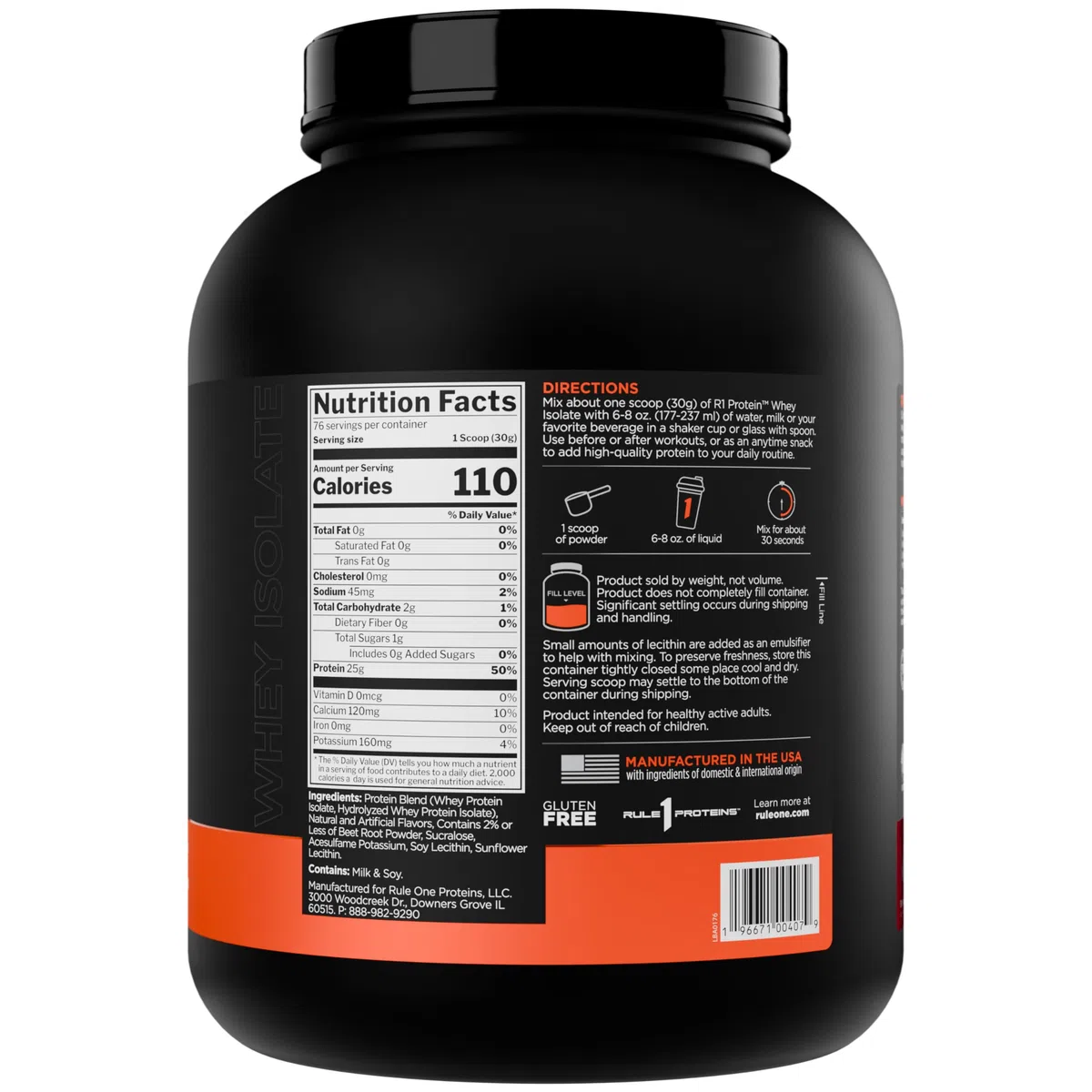 Rule One R1 Protein, Strawberries & Creme - 2280g