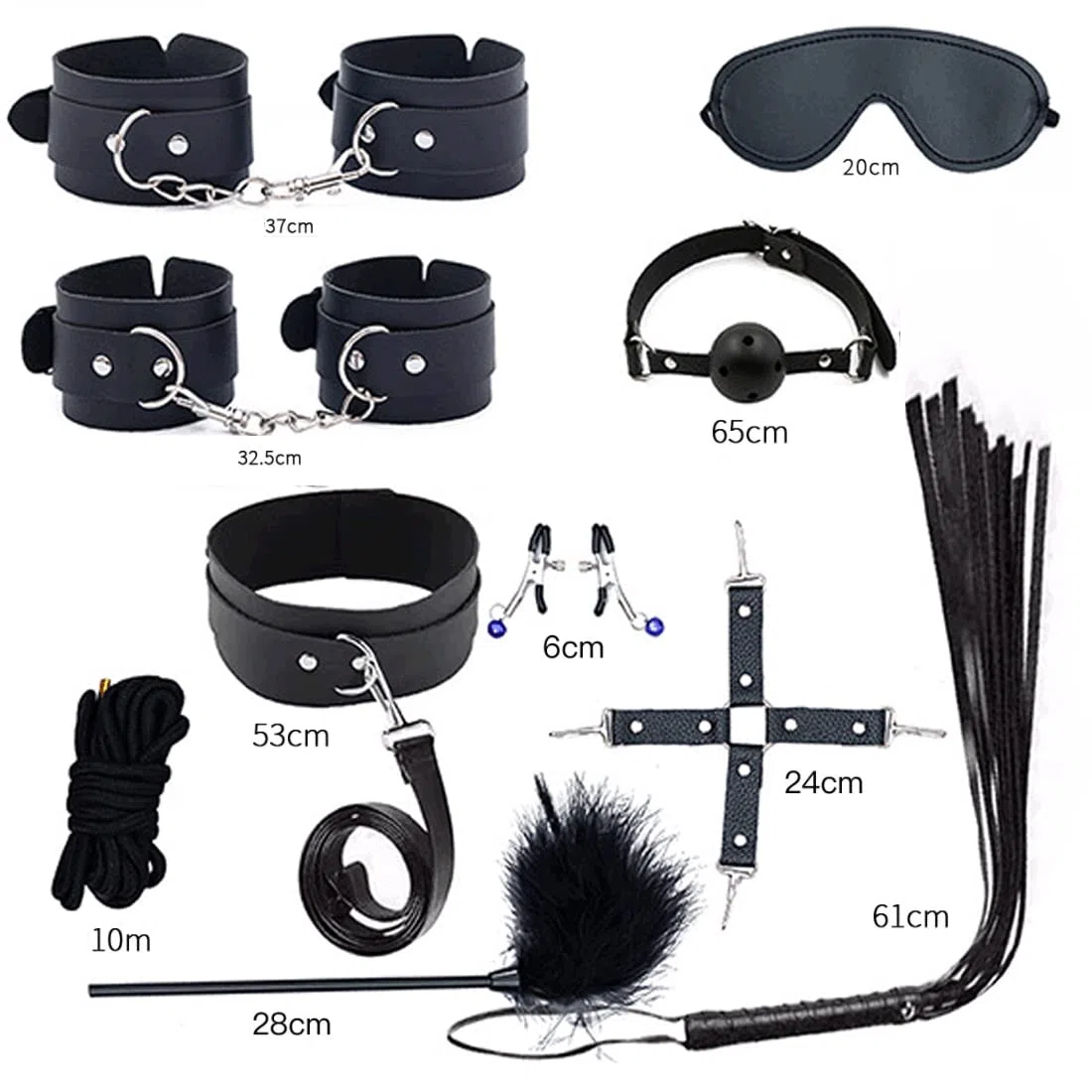 41Pcs SM Bondage Restraint Sex Set Silicone Anal Plug Sex Toys pour Butt Plug