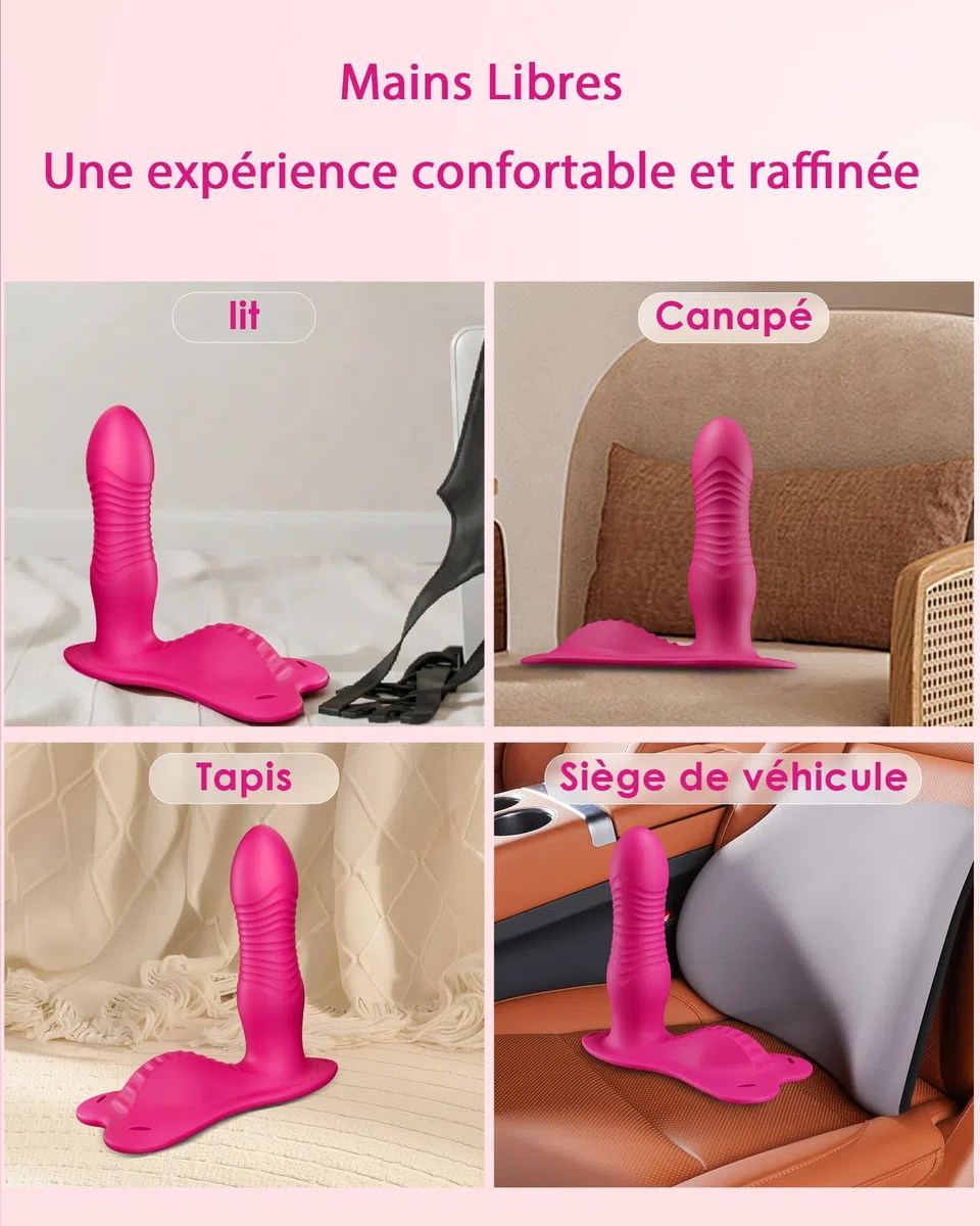 Sextoyse Femme Clitoridienne va et vient Puissant Mains Libres Sex Toys | 10 Modes Télécommande à Distance Vibromasseur 3 en 1 Sextoy, Vibromasseurs Feminin Clitoridien Gode Femme Sex, Couple Discret