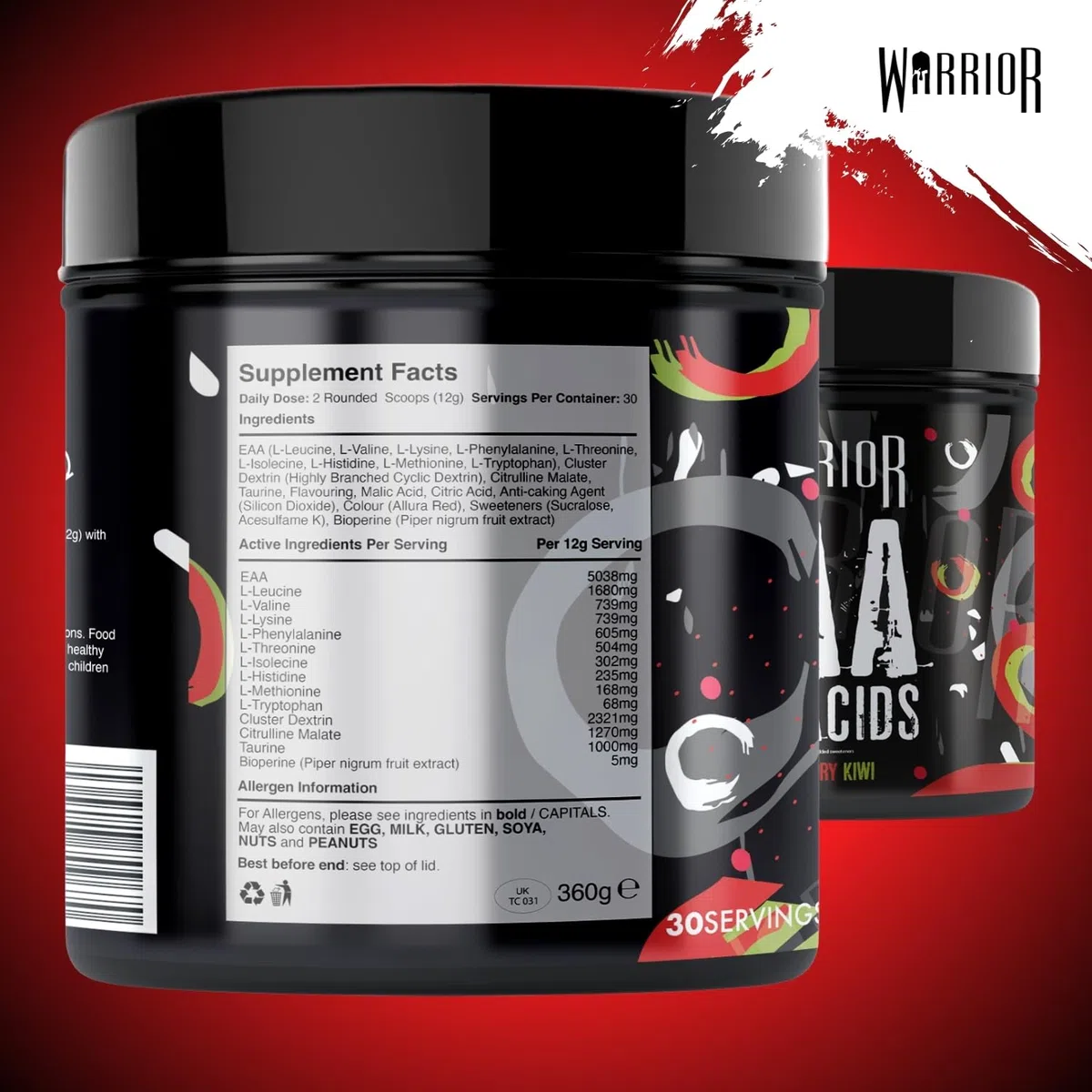 EAA Essential Amino Acids, Strawberry Kiwi - 360g