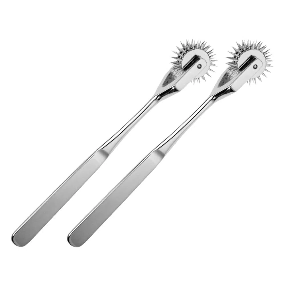 Lot de 2 roues nerveuses de Wartenberg - 3 roues - En acier inoxydable