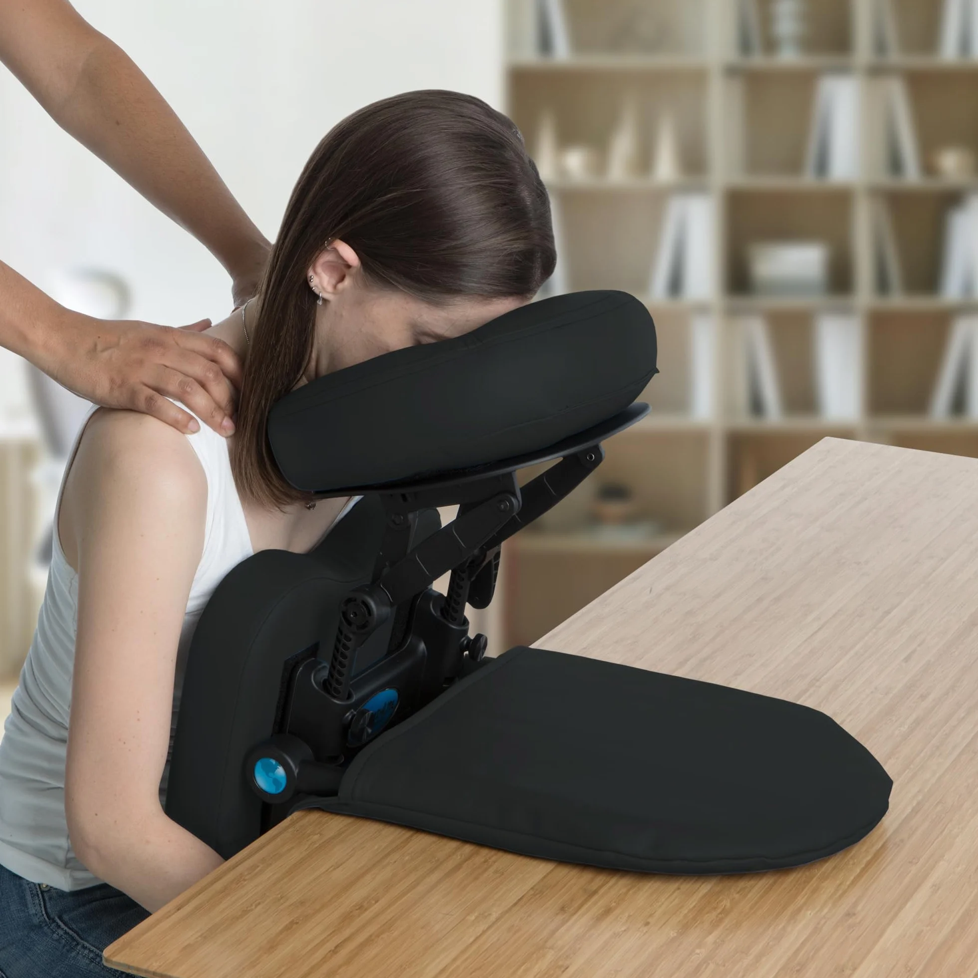 EARTHLITE Travelmate Accessoire pour table de massage - kit de massage têtière et dessus de table, équipement pour récupération post-vitrectomie