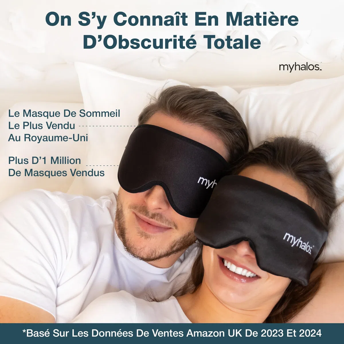 MyHalos Masque de sommeil 3D en soie de mûrier pour homme et femme, bonnets, occultant, confortable pour dormir n’importe où, voyage, nuit