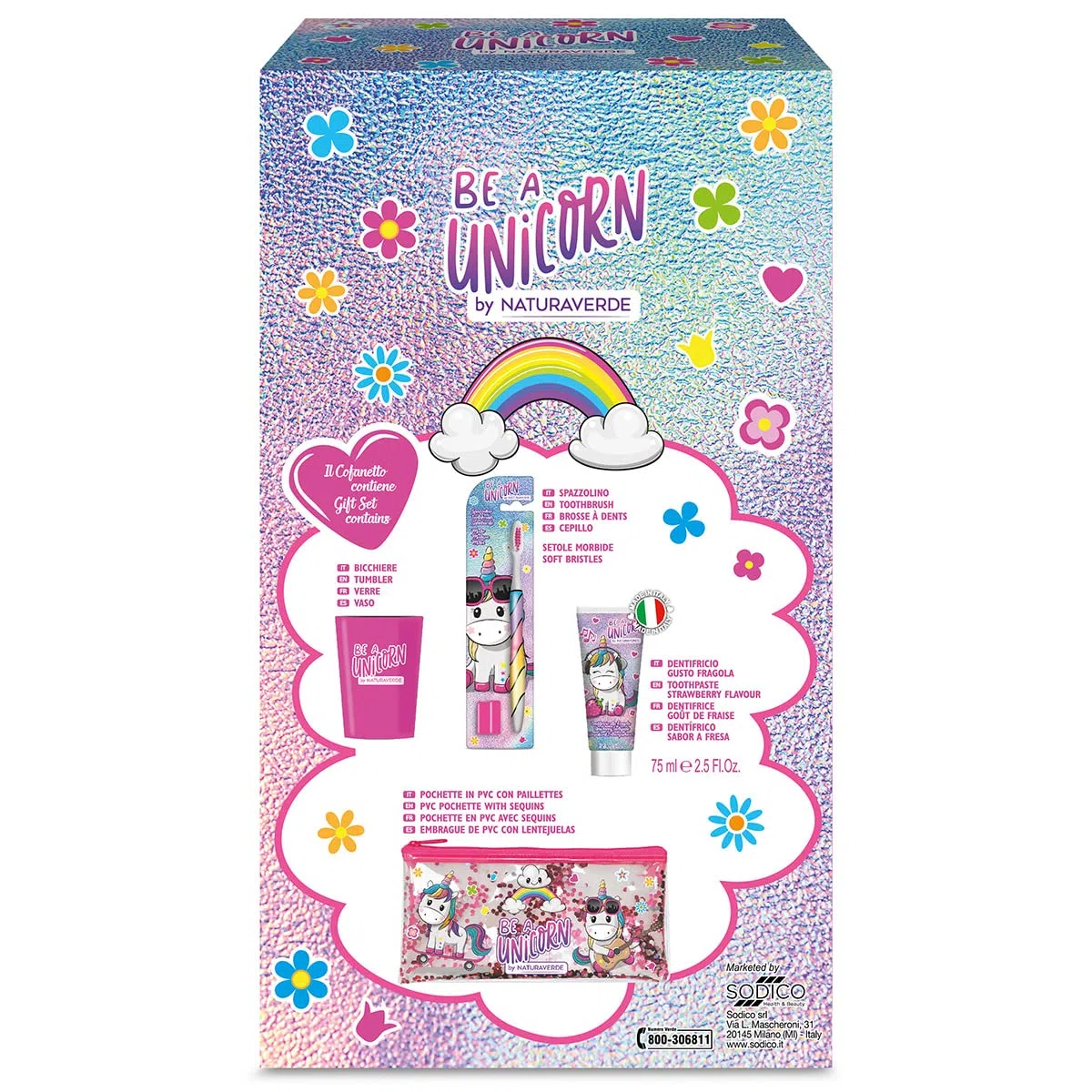 KID COF UNICORNI SPDEN+DENT 75+BICCH+ASTUCCIO C6